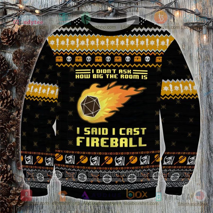 dungeons dragons i said i cast fireball sweatshirt sweater 1 76114