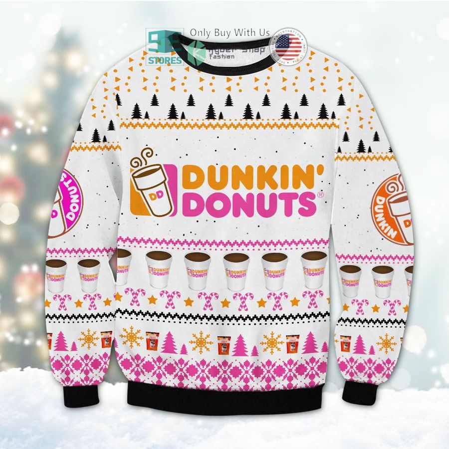 dunkin donuts christmas sweatshirt sweater 1 85116