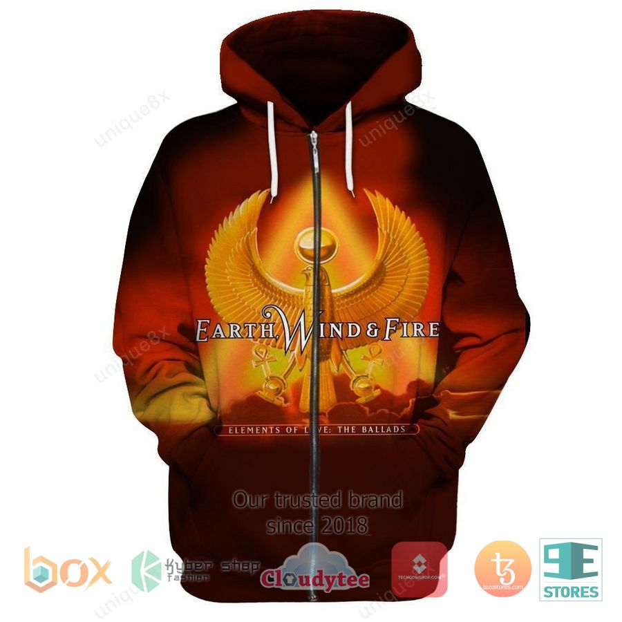earth wind fire elements of love ballads 3d zip hoodie 1 85813