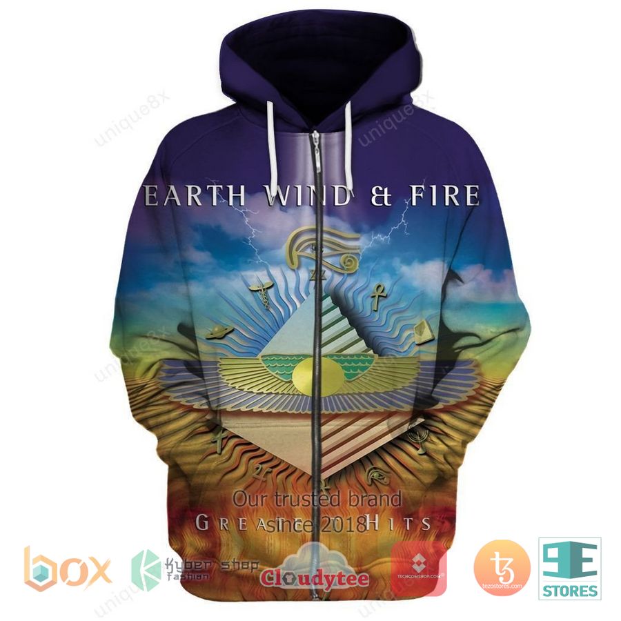 earth wind fire greatest hits 3d zip hoodie 1 41669