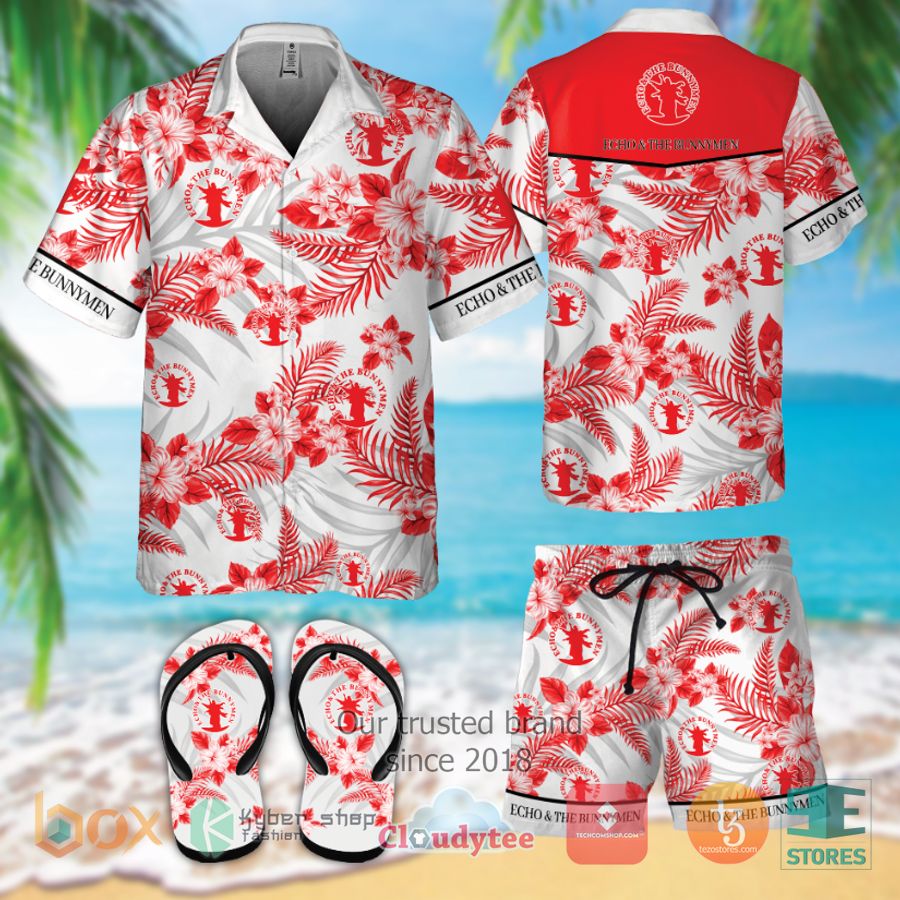 echo the bunnymen band hawaiian shirt shorts 1 50537