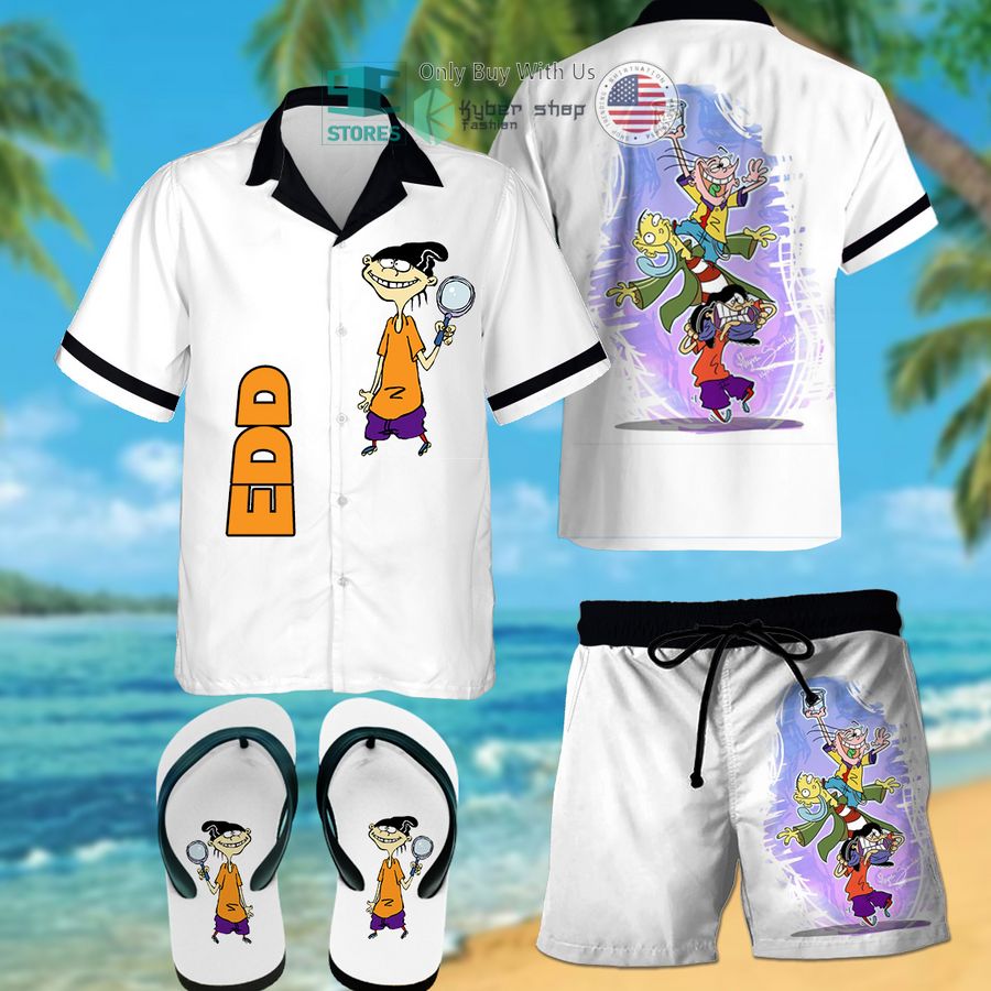 ed edd n eddy edd hawaiian shirt shorts 1 8511