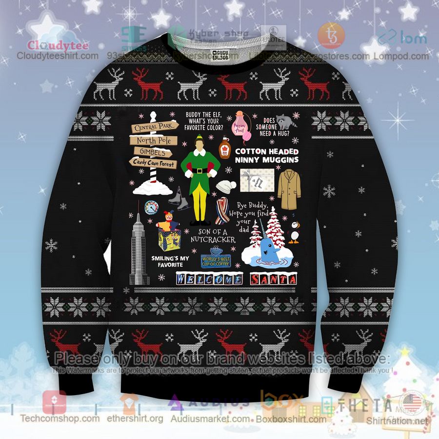 elf welcome santa christmas sweatshirt sweater 1 91747