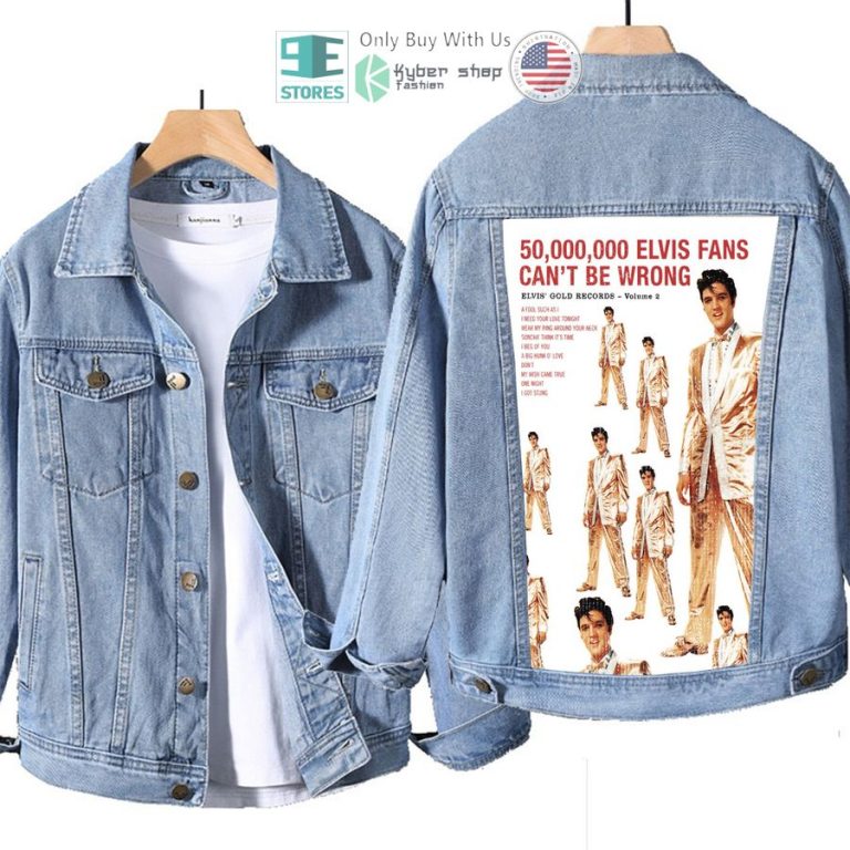 elvis presley 50 000 000 fans album denim jacket 1 11194