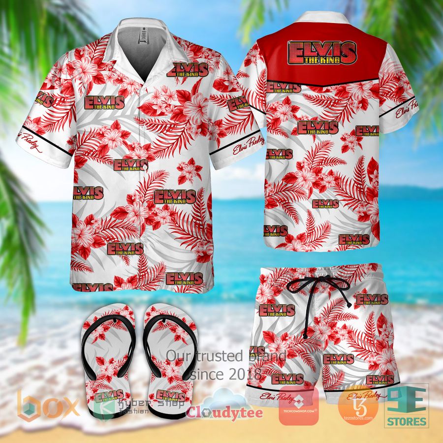 elvis presley hawaiian shirt shorts 1 28803