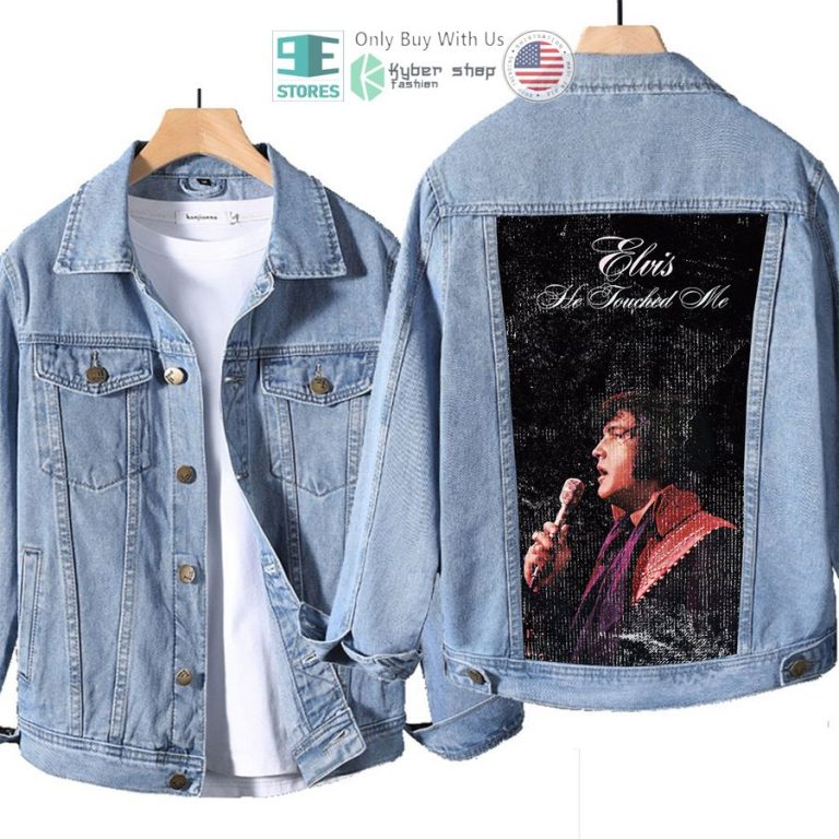 elvis presley he touched me album denim jacket 1 38589