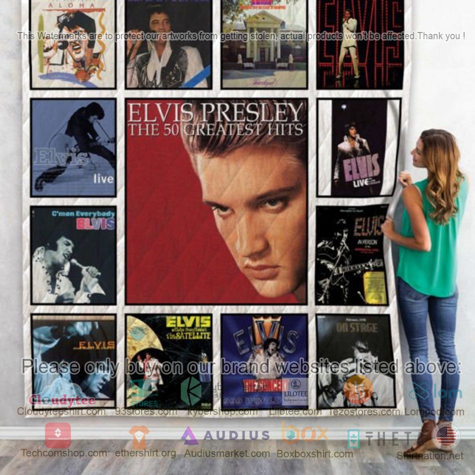 elvis presley the 50 greatest hit quilt 1 78604