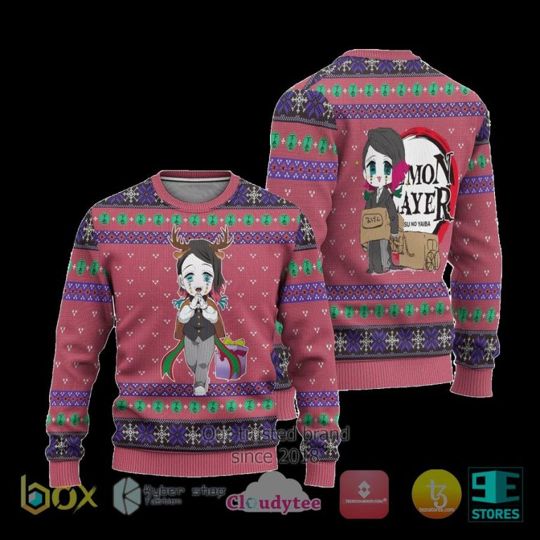 enmu demon slayer anime ugly christmas sweater 3 93711