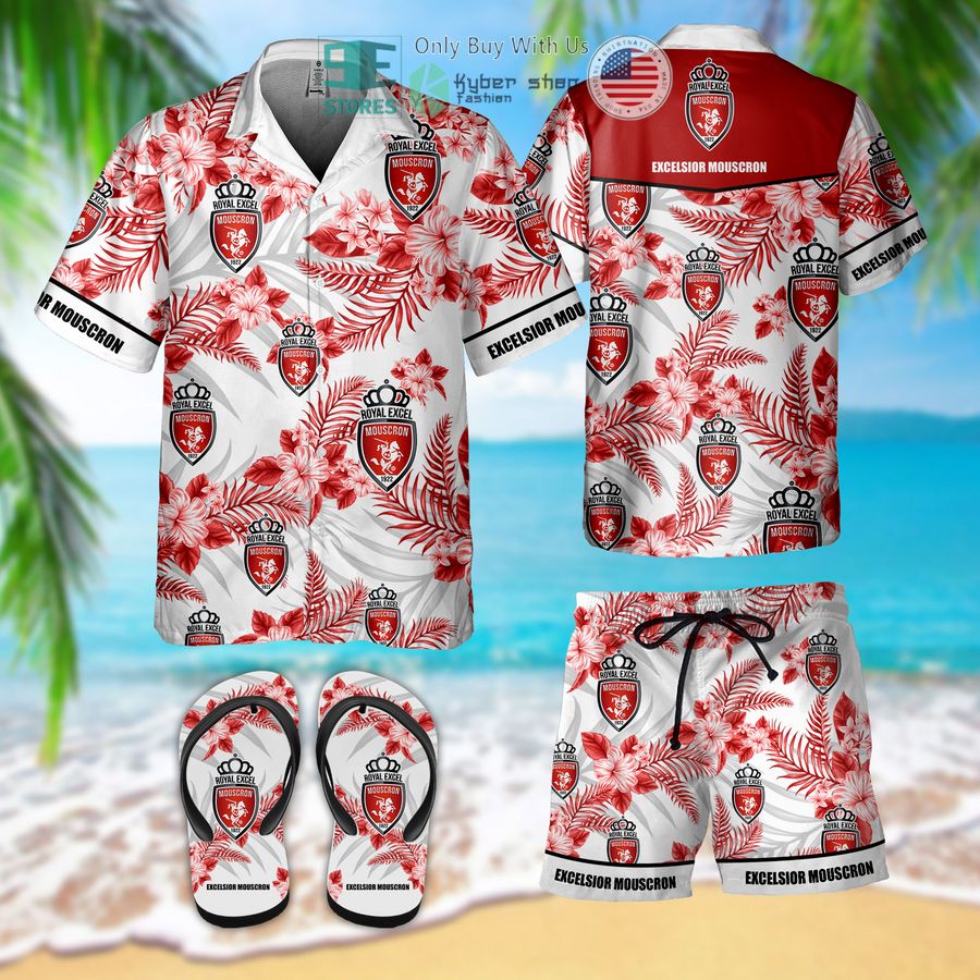 excelsior mouscron hawaii shirt shorts 1 58035