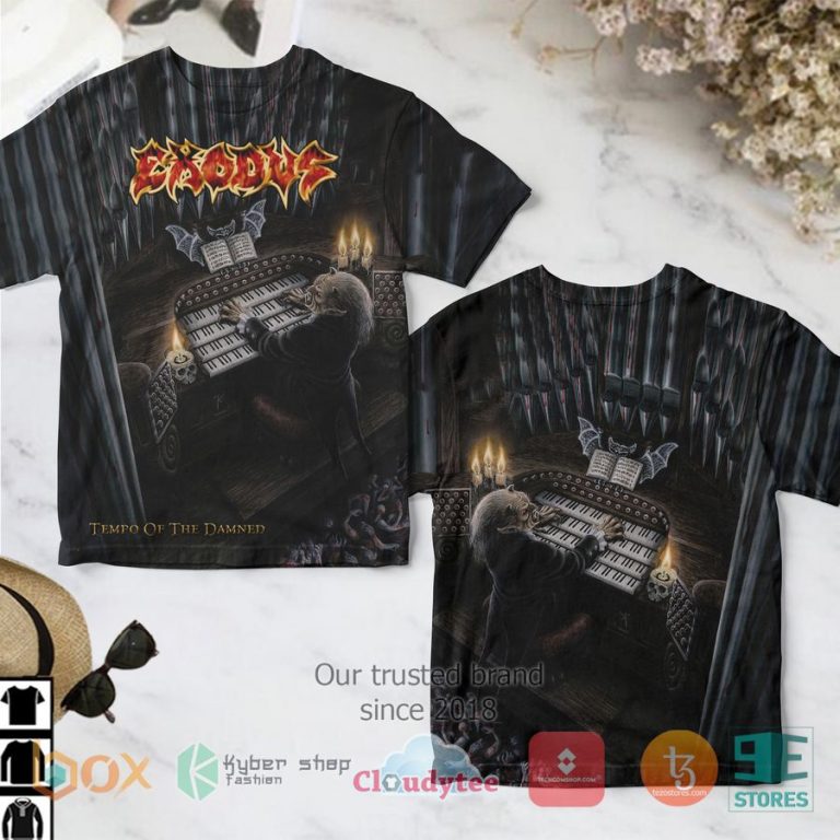 exodus band tempo of the damned album 3d t shirt 1 83104