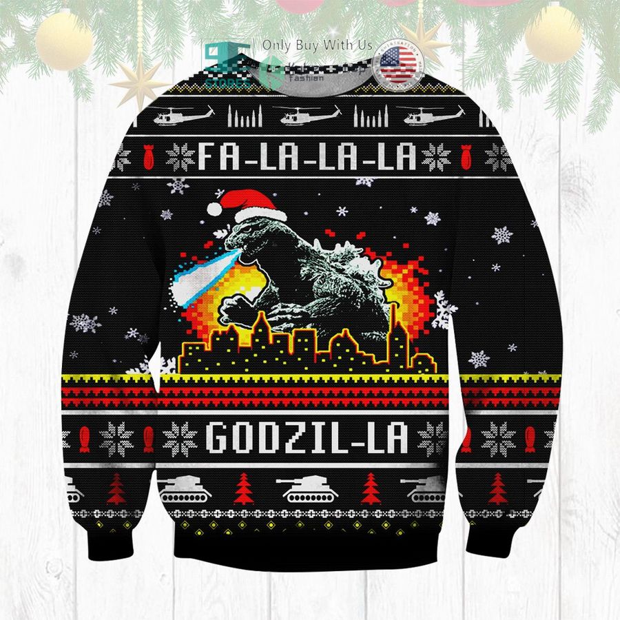 fa la la la godzilla sweatshirt sweater 1 70248