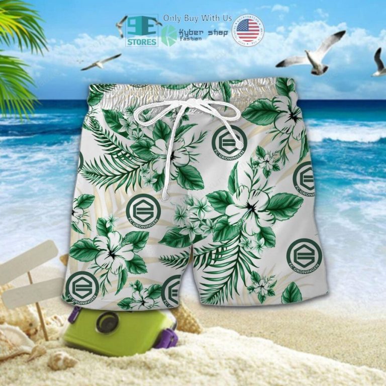 fc groningen green hawaii shirt shorts 2 4825