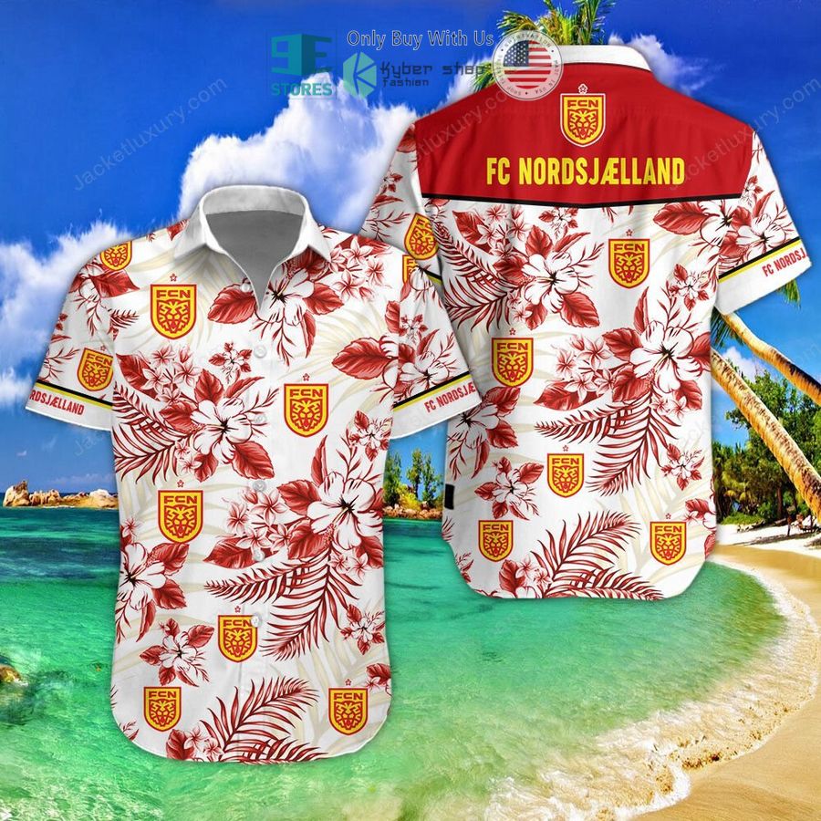 fc nordsjelland hibiscus hawaii shirt shorts 1 31066