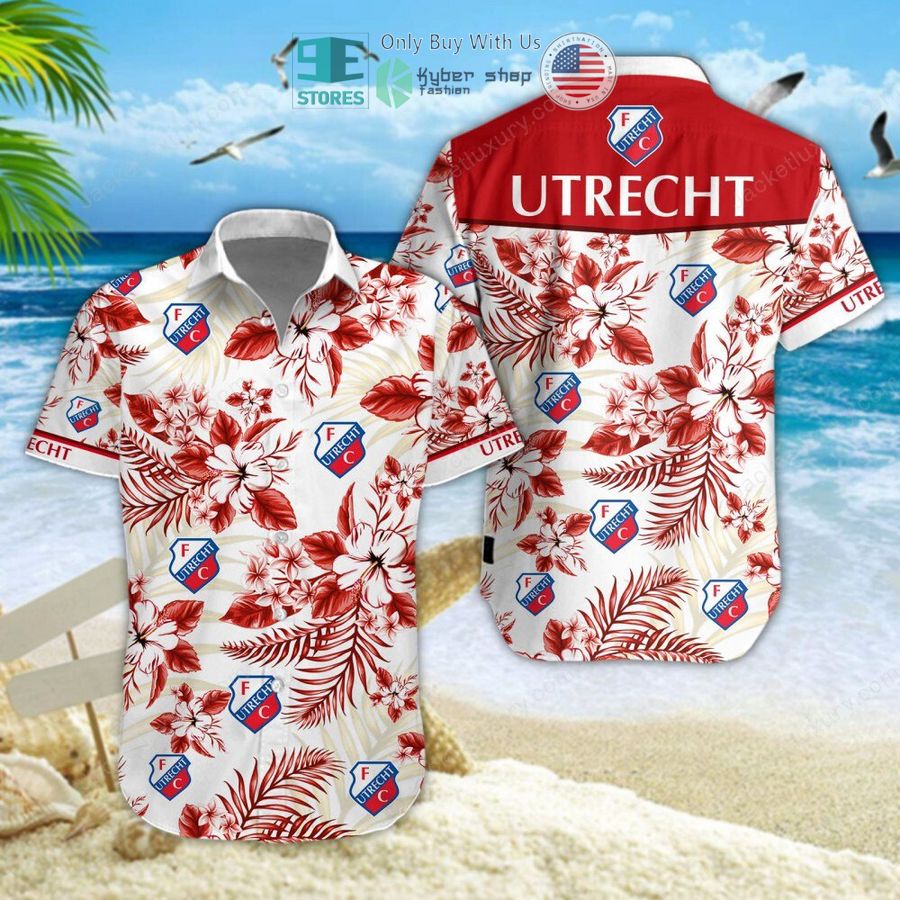 fc utrecht red hawaii shirt shorts 1 35467