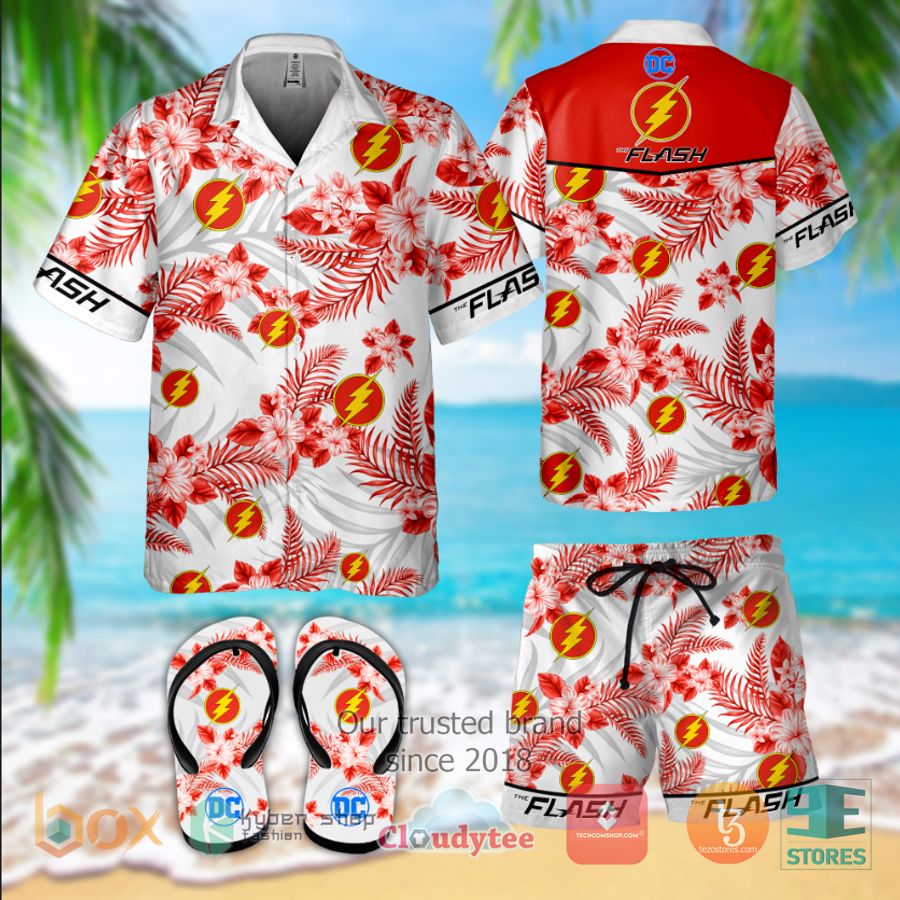 flash dc comics hawaiian shirt shorts 1 57654