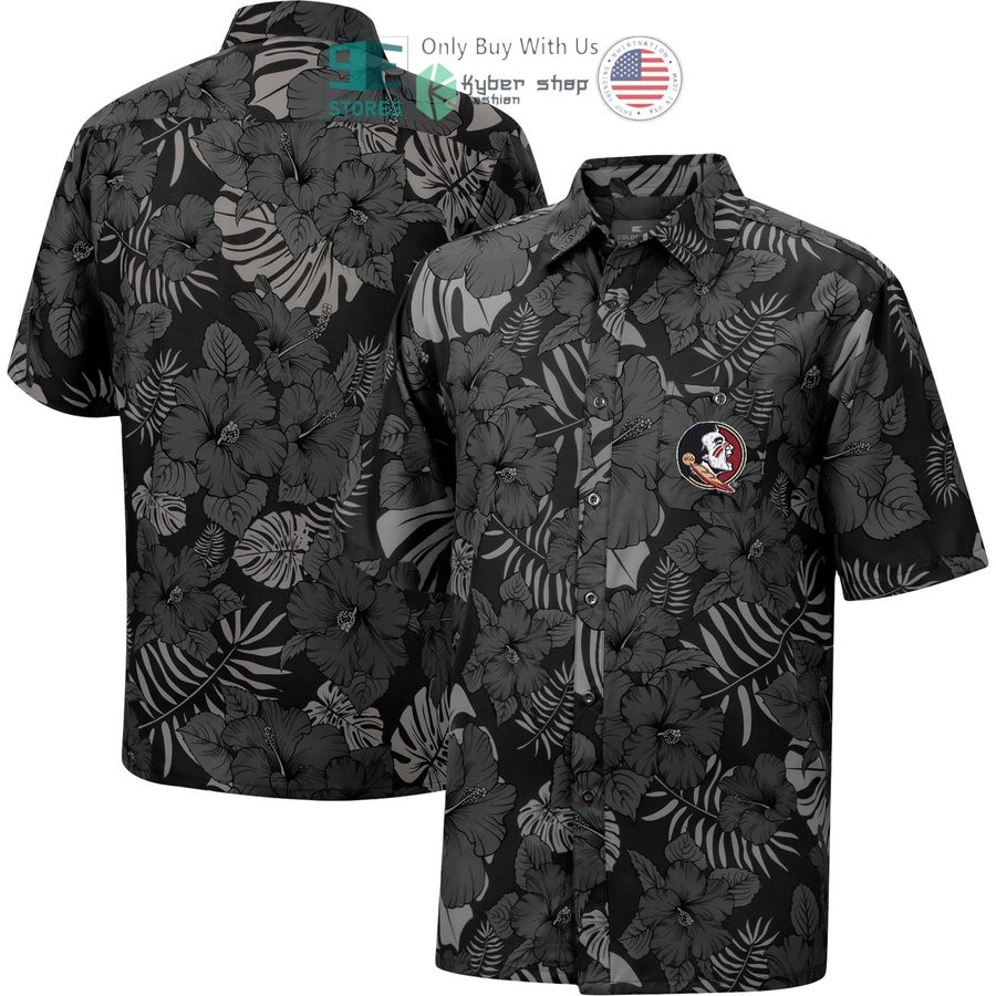 florida state seminoles colosseum the dude camp black hawaiian shirt 1 16086