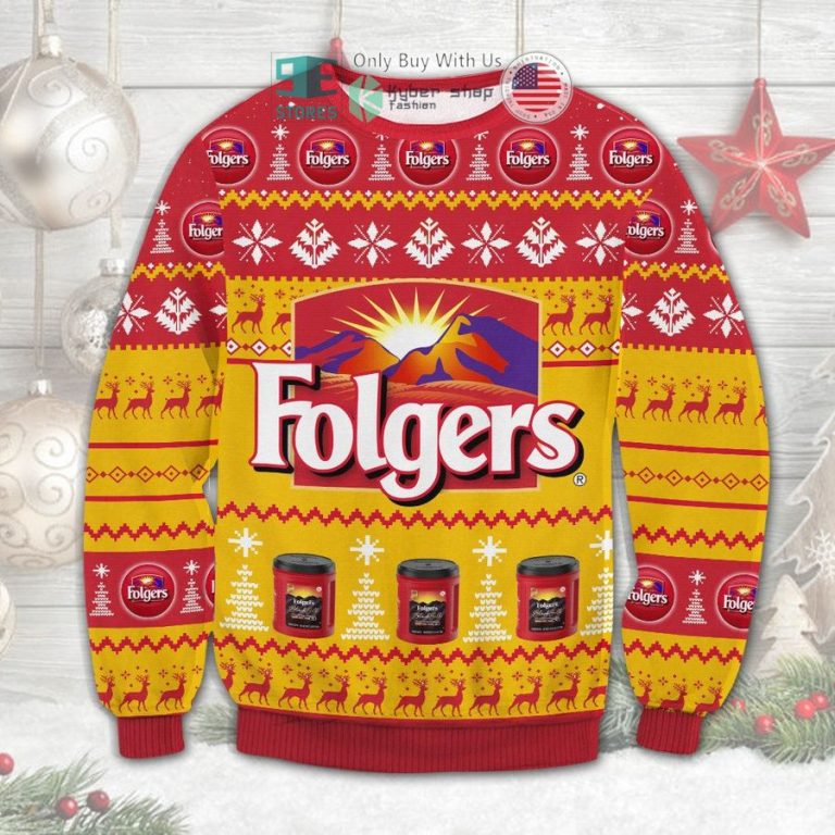 folgers christmas sweatshirt sweater 1 14295