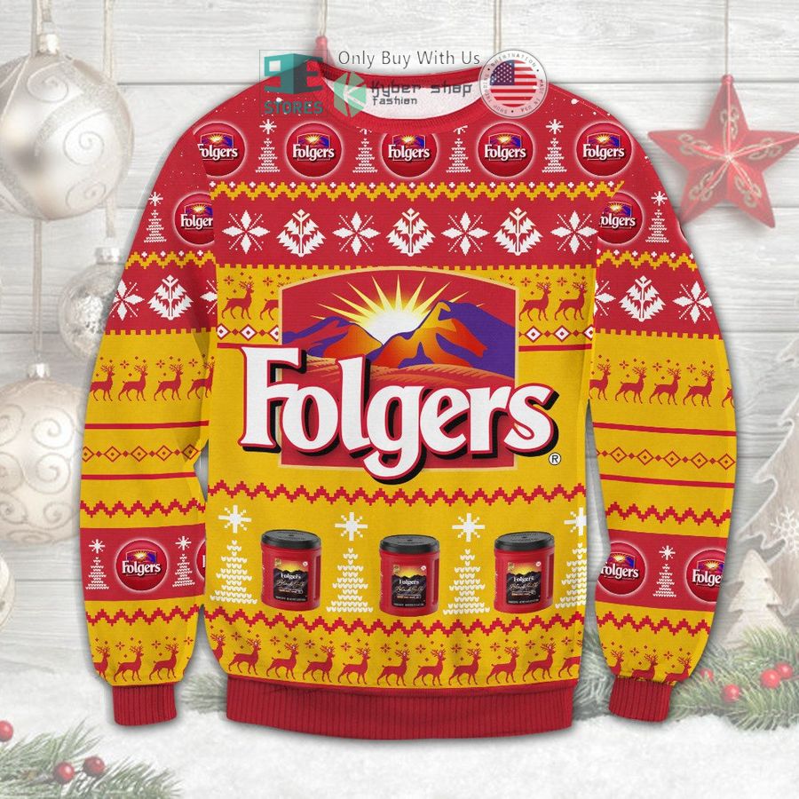 folgers christmas sweatshirt sweater 1 14295