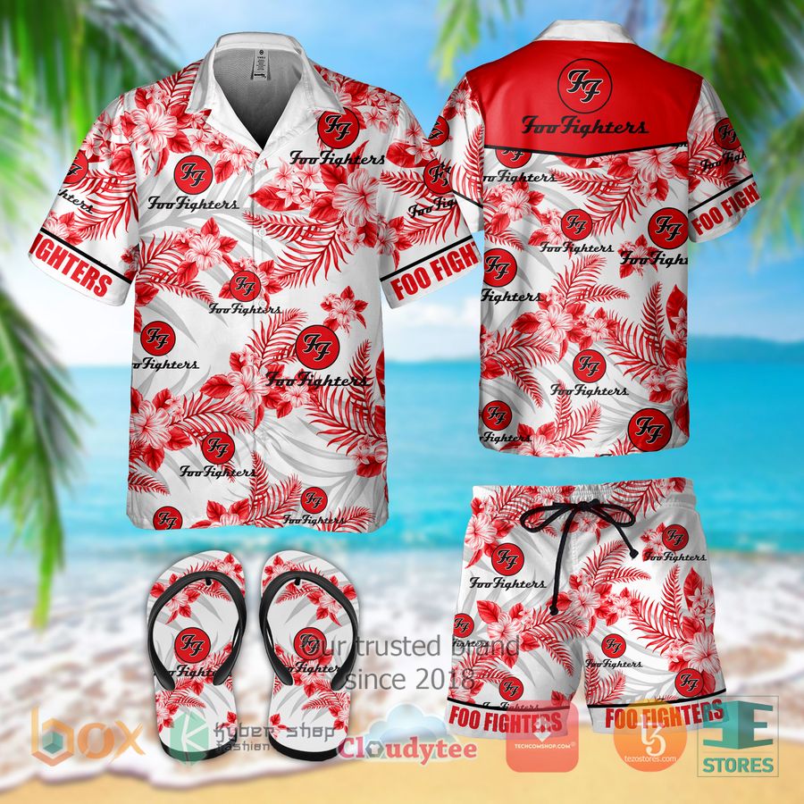 foo fighters band hawaiian shirt shorts 1 71654