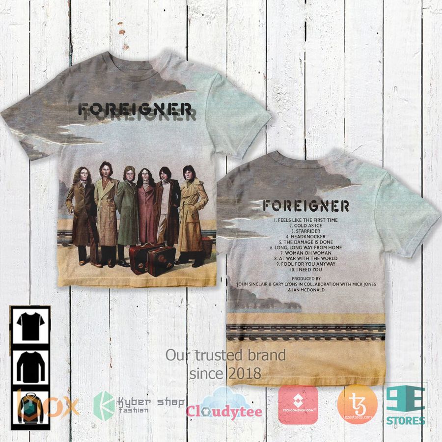 foreigner band foreigner album 3d t shirt 1 64239