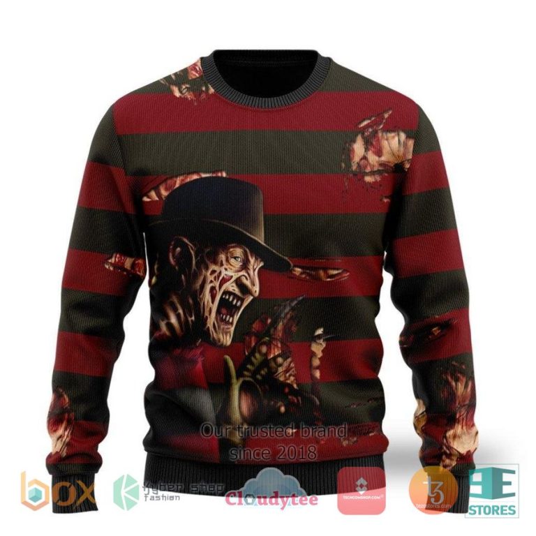 freddy krueger ugly christmas sweater 1 84259