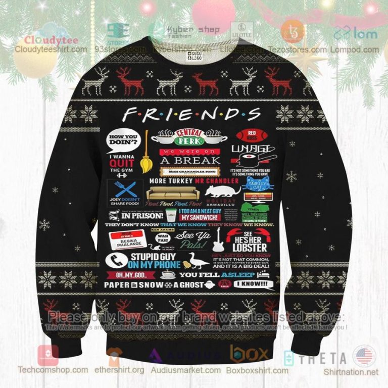 friends tv show quote christmas sweatshirt sweater 1 76033