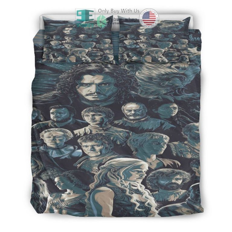 game of thrones characters bedding set 3 32972