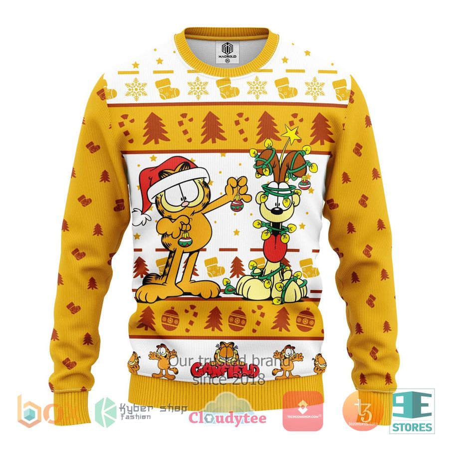 garfield ugly christmas sweater 1 4083
