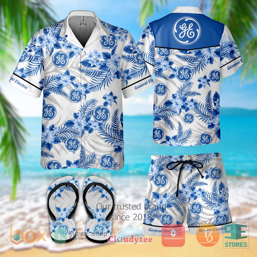general electric hawaiian shirt shorts 1 24569