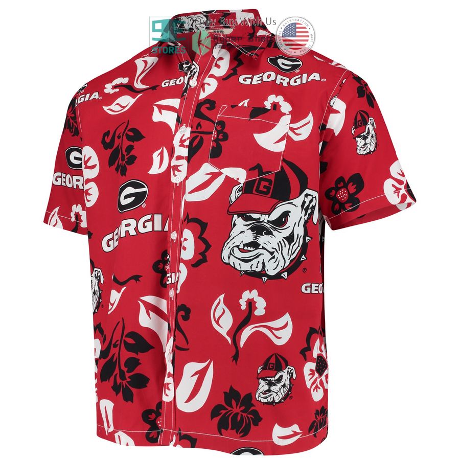 georgia bulldogs wes willy hawaiian red hawaiian shirt 2 64790