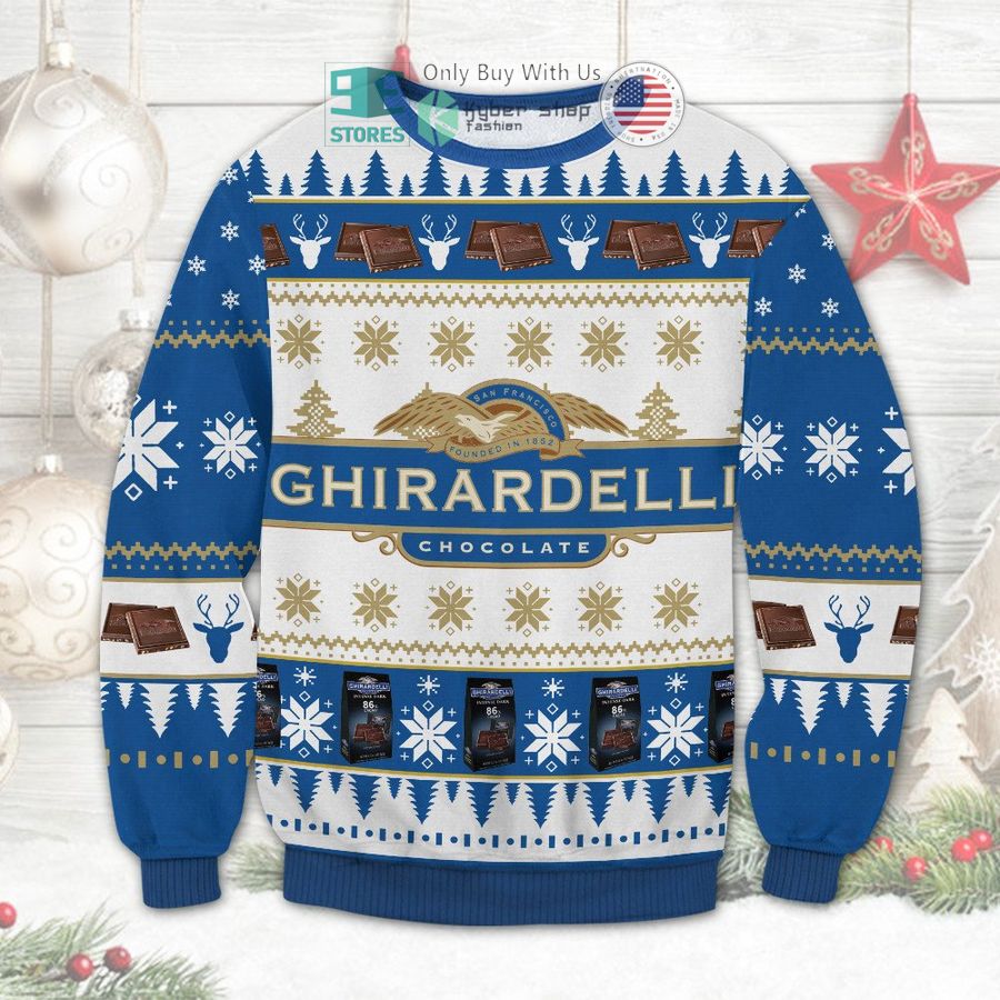 ghirardelli chocolate christmas sweatshirt sweater 1 90266