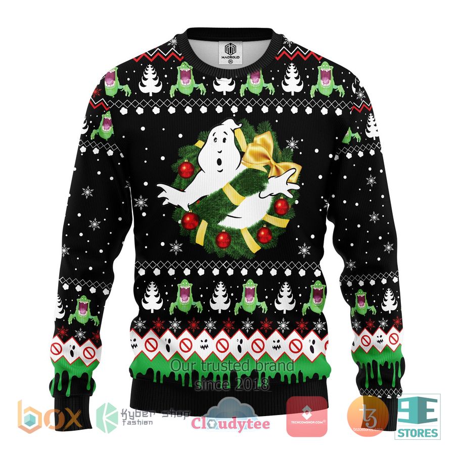 ghostbuster ugly christmas sweater 1 69642