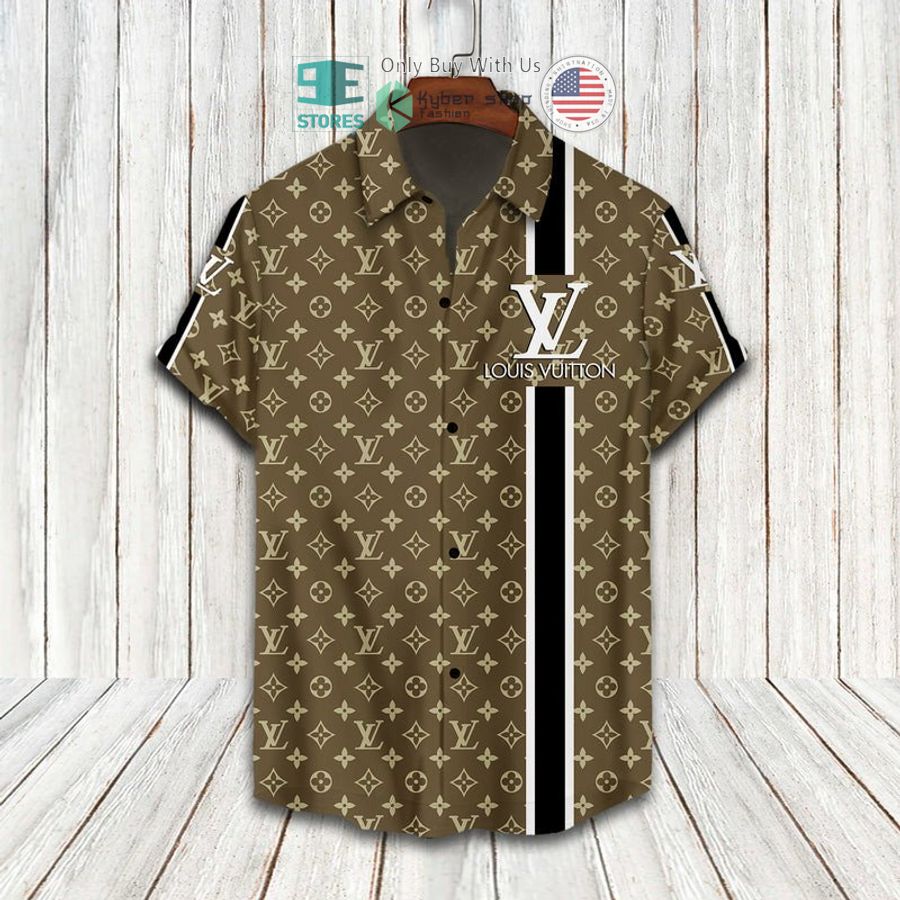 gianni versace s r l brown hawaii shirt shorts 2 65728