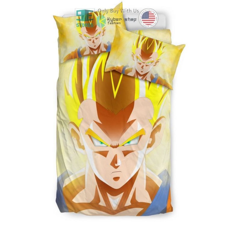 gohan super saiyan yellow bedding set 2 11136