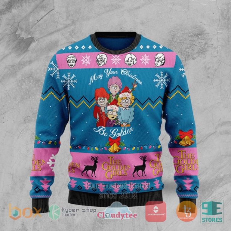 golden girls ugly christmas sweater 1 73808