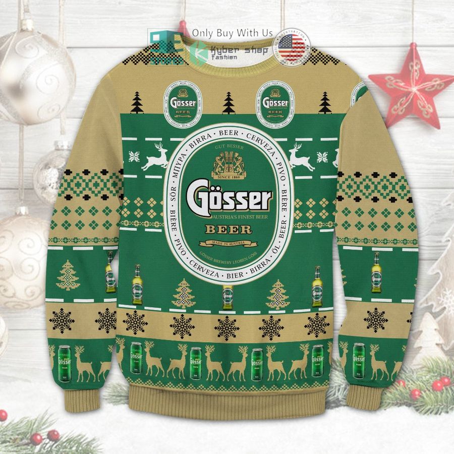 gosser beer christmas sweatshirt sweater 1 36899