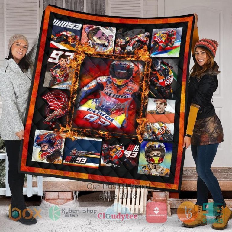 grand pix marc marquez motogp quilt blanket 2 34200