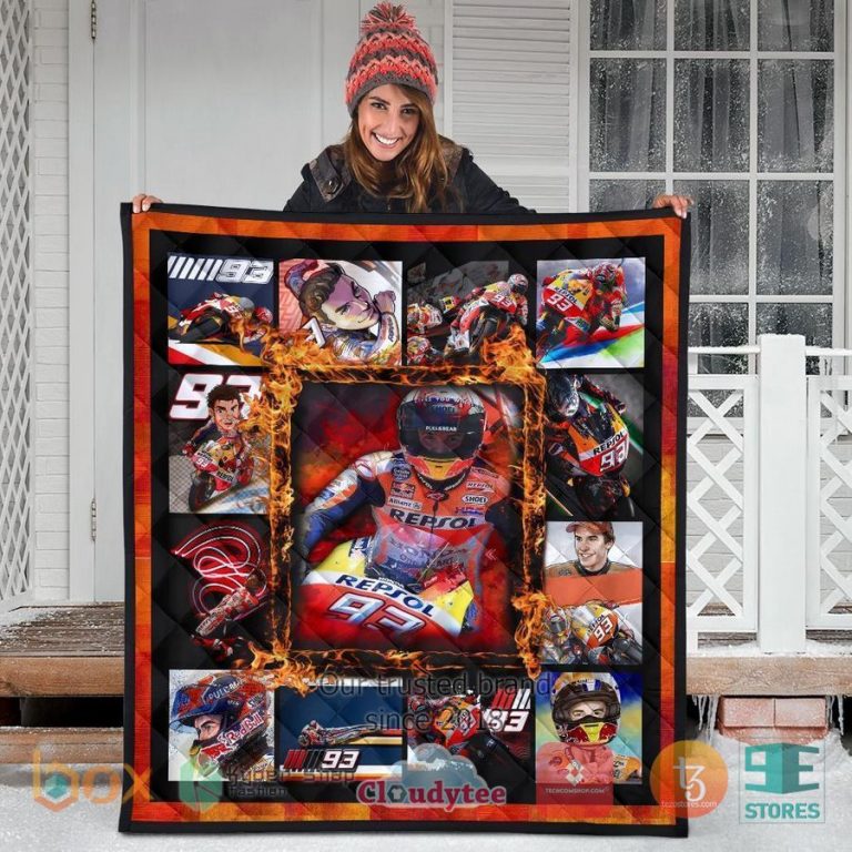 grand pix marc marquez motogp quilt blanket 3 58482