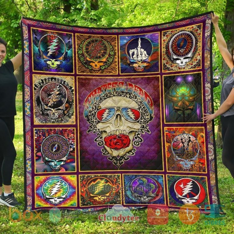 grateful dead head quilt blanket 2 49279