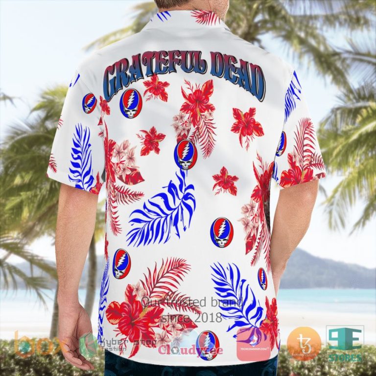 grateful dead hibiscus white hawaiian shirt 2 56384