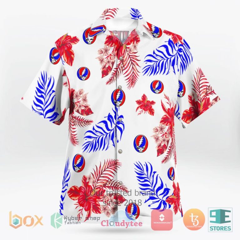 grateful dead hibiscus white hawaiian shirt 3 1437