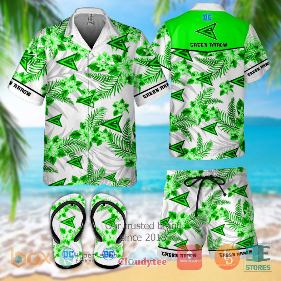green arrow dc comics hawaiian shirt shorts 1 23634