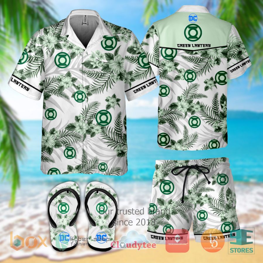 green lantern dc comics hawaiian shirt shorts 1 78537
