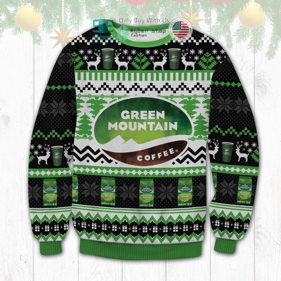 green mountain coffee christmas sweatshirt sweater 1 95330