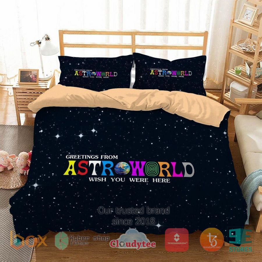 greetings from astro world wish you were here bedding set 1 20716