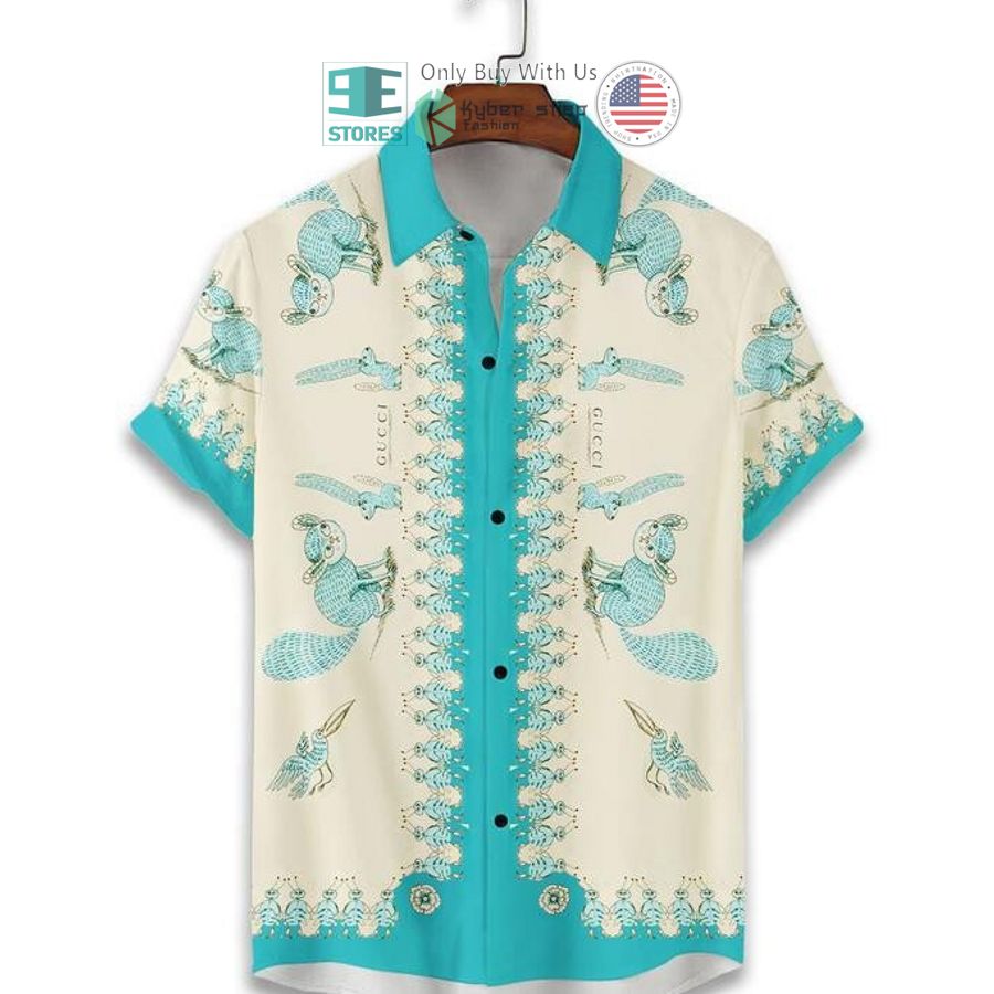 gucci animal color hawaii shirt shorts 2 37135