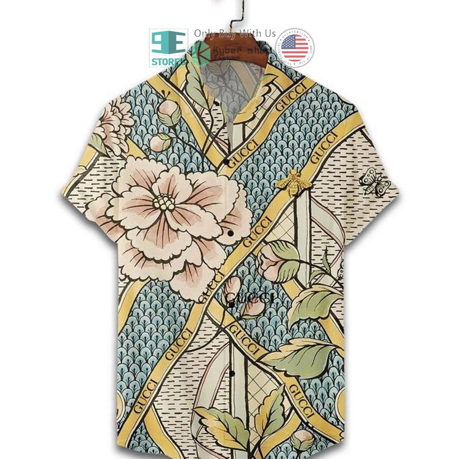 gucci butterfly flower hawaii shirt shorts 2 30707