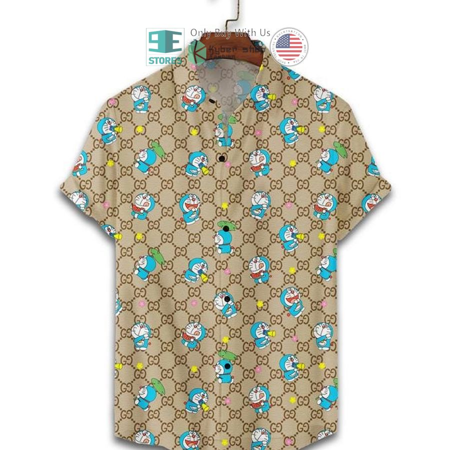 gucci doraemon hawaii shirt shorts 2 51832