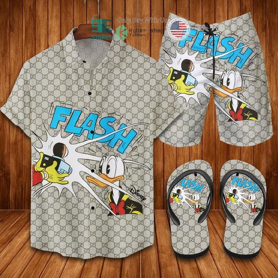 gucci flash donald duck hawaii shirt shorts 1 79955