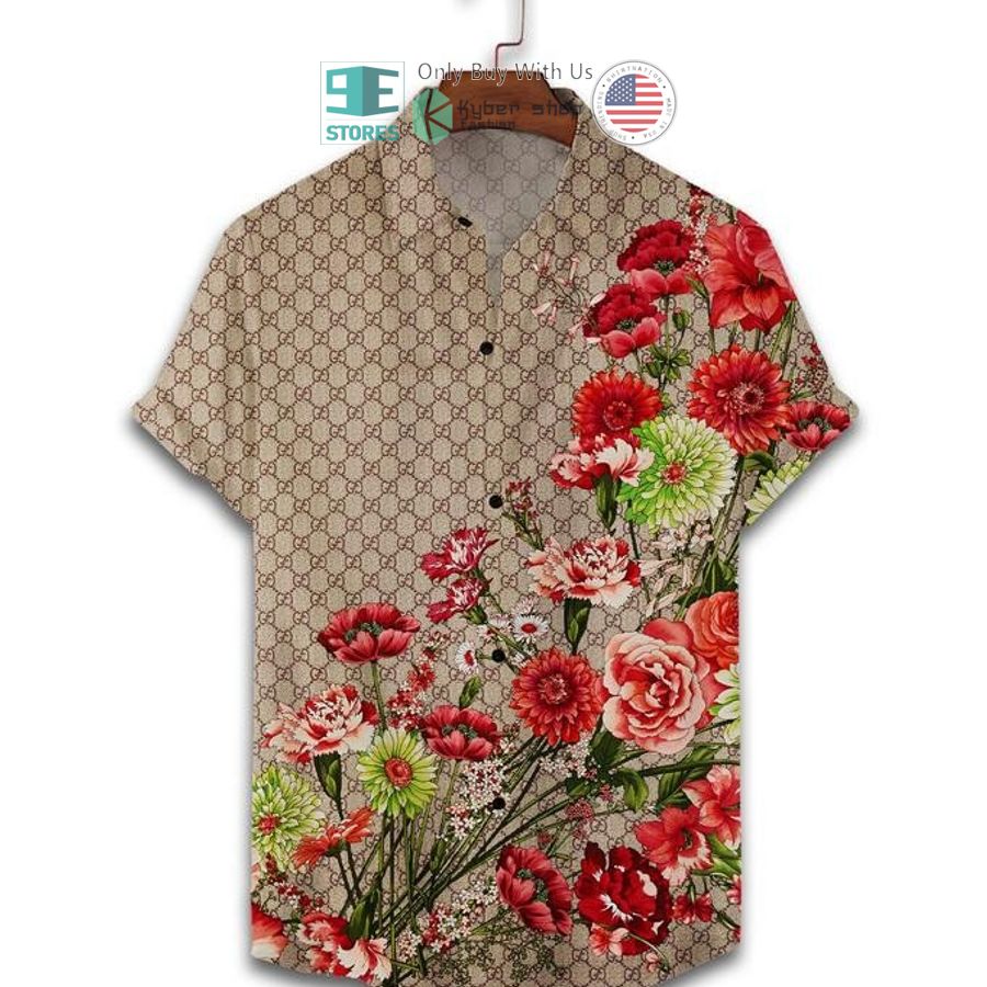 gucci flower hawaii shirt shorts 2 27354